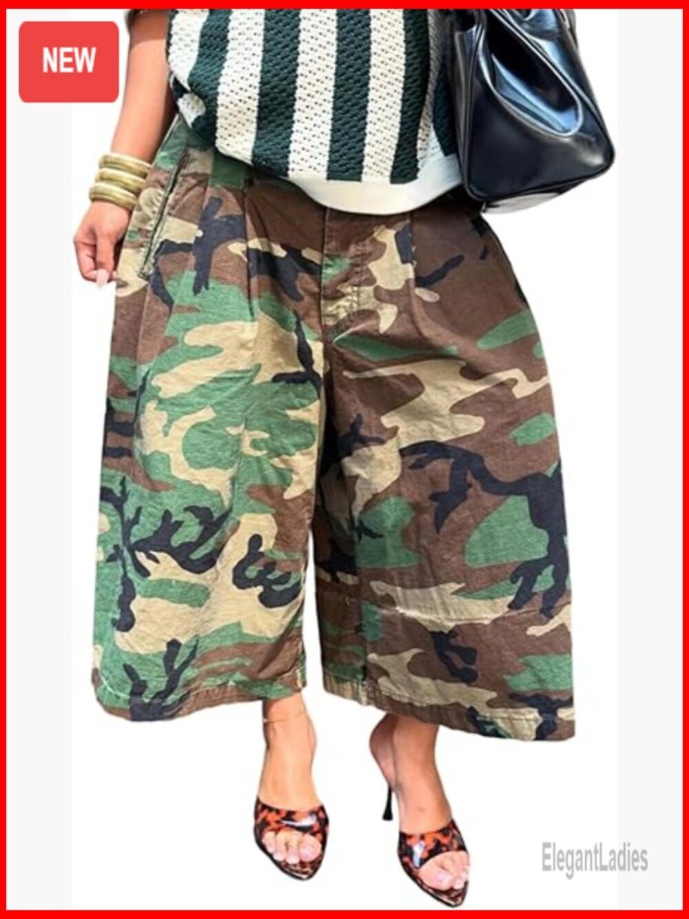 Plus Size Cargo Jeans Wide Leg Cropped High Rise Harem Baggy Denim Pants